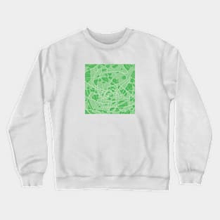 Green Banana Leaves Mosaic Crewneck Sweatshirt